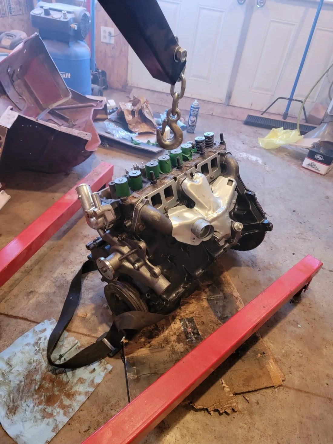 Moteur en cours de travaux